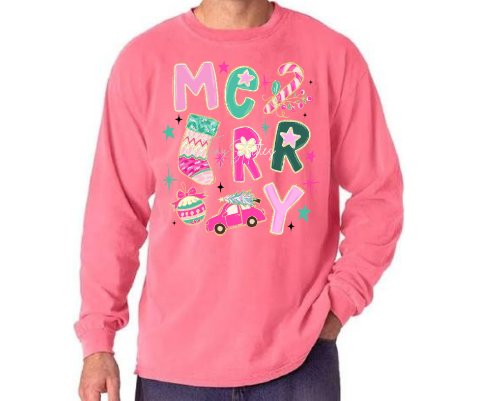 Merry Comfort Colors Crew