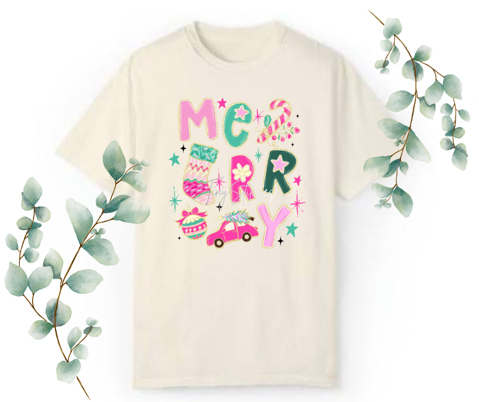 Merry Comfort Colors Tee