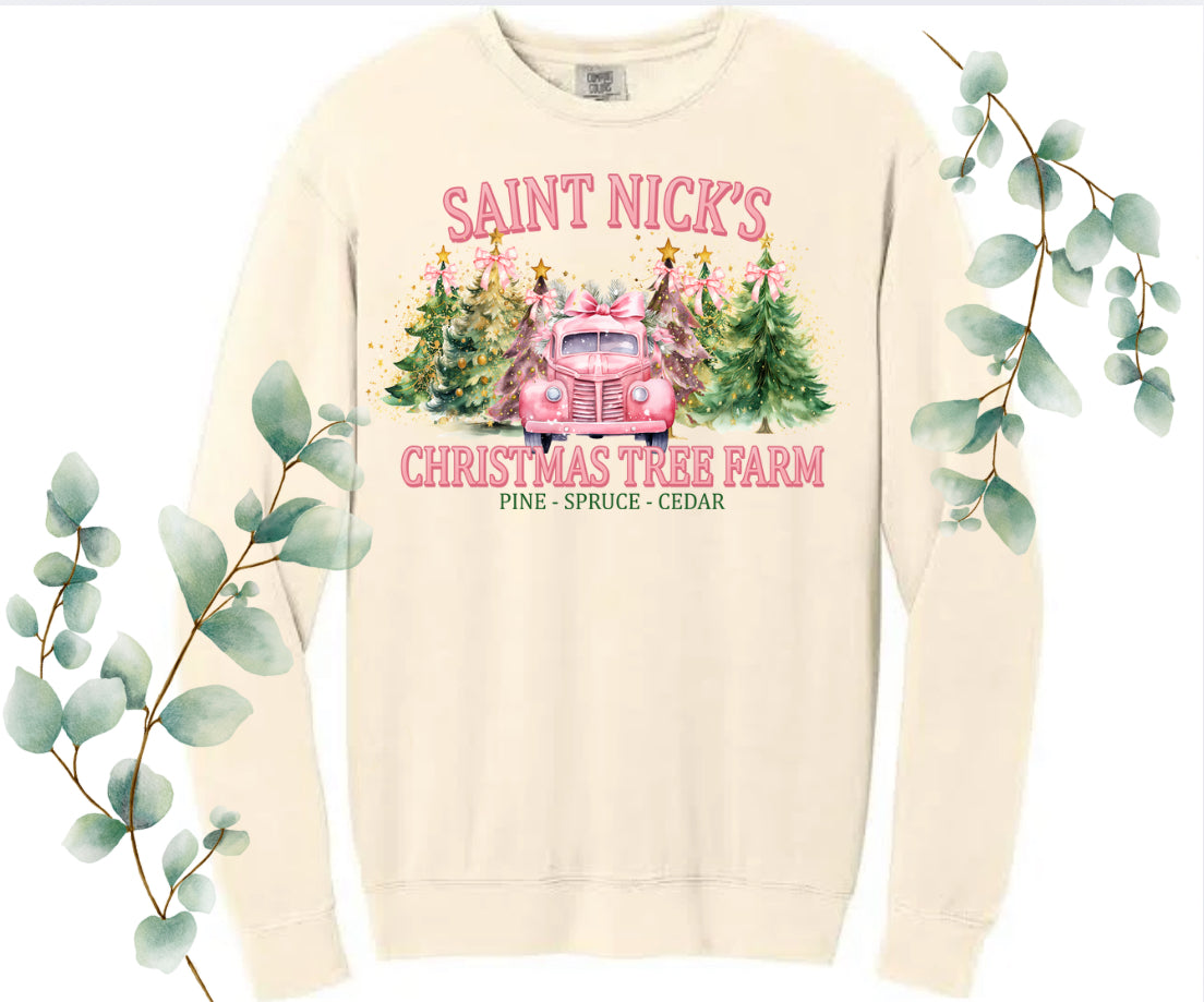 St. Nick Tree Farm Comfort Colors Crew
