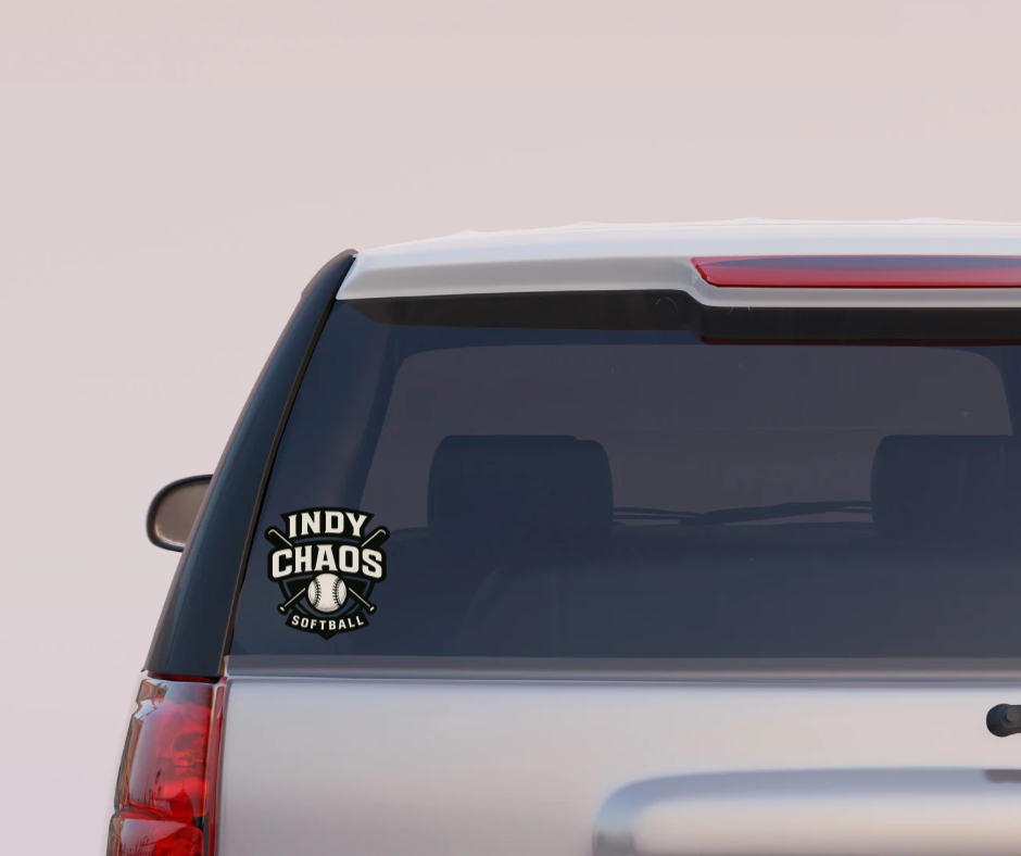 Chaos Softball Car Decal