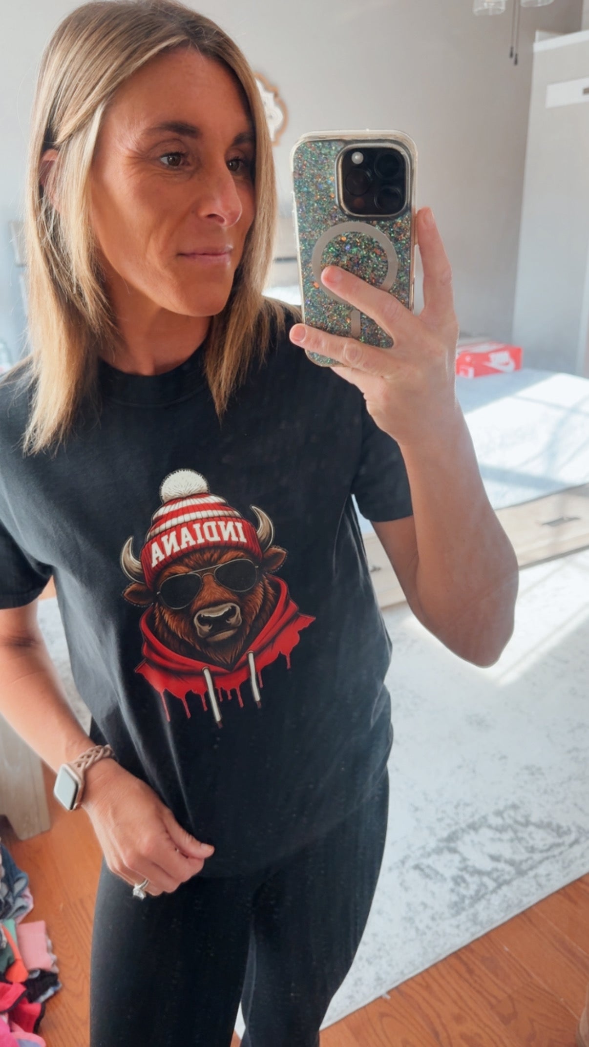 Indiana Bison Comfort Colors Crew