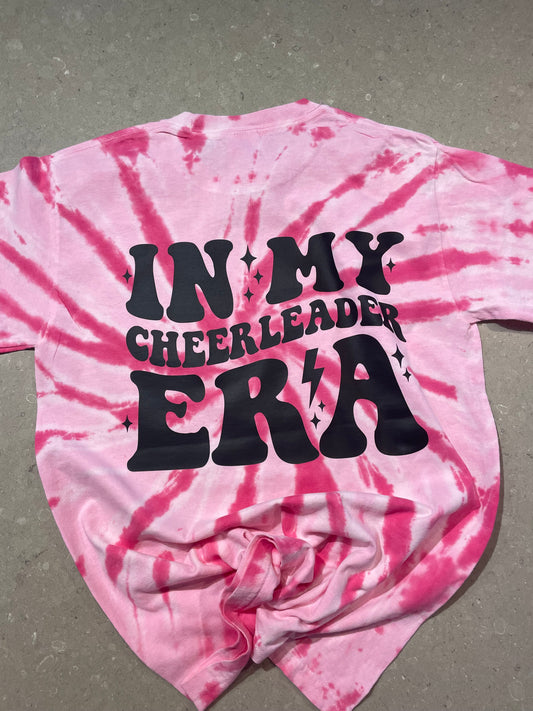 In my cheer Era pink Tie-dye Tee