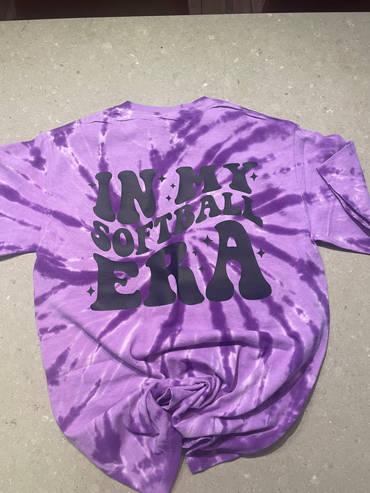 In my Softball Era Tie-dye Tee