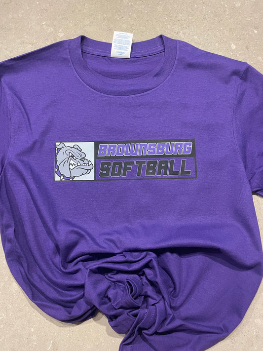 Brownsburg Dogs Softball T-Shirt