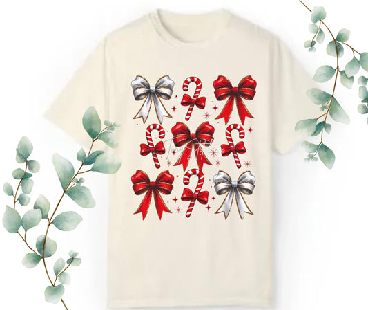 Candy & Bows Comfort Colors Tee