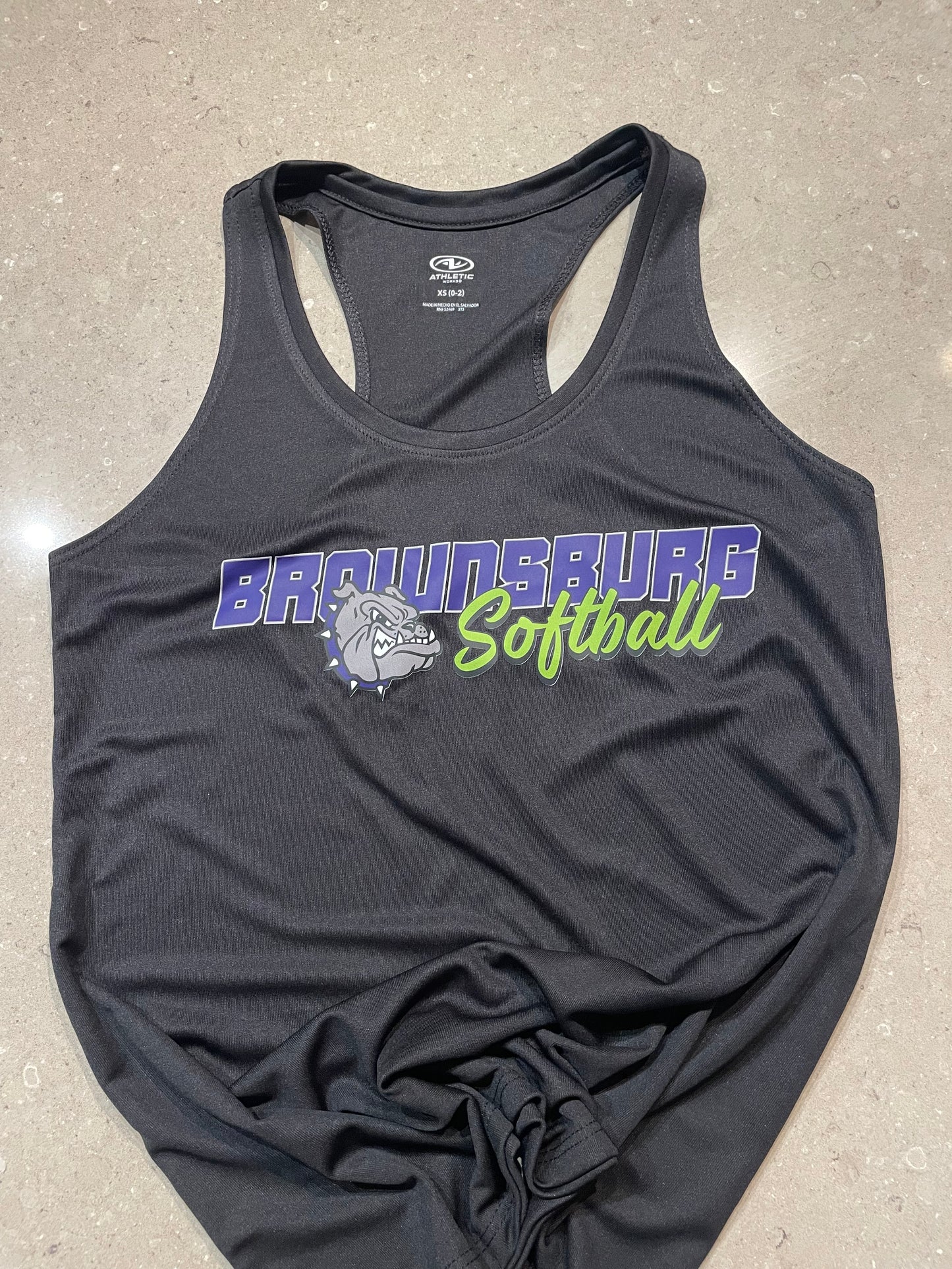 Bulldogs softball Women’s razorback tank