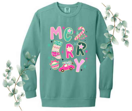 Merry Comfort Colors Crew