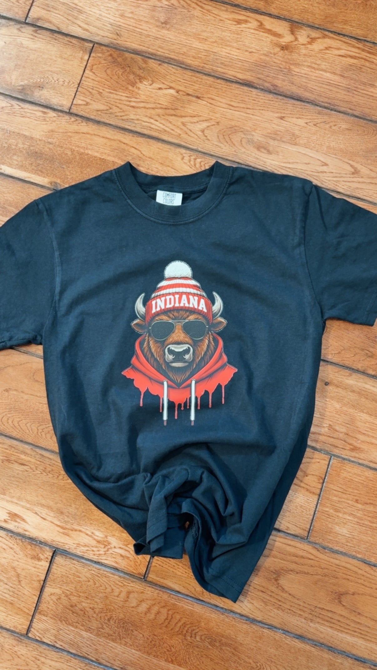 Indiana Bison Comfort Colors Crew