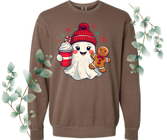 Ghostly Winter Comfort Colors Crew