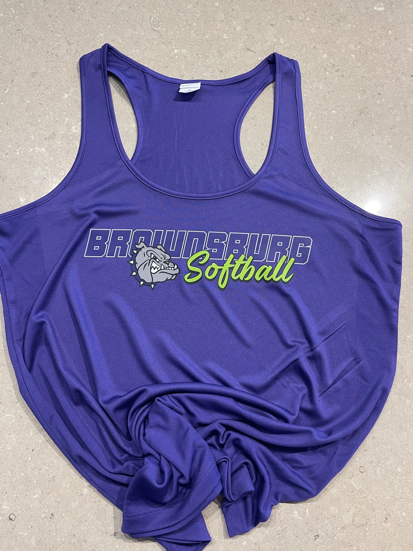 Bulldogs softball Women’s razorback tank
