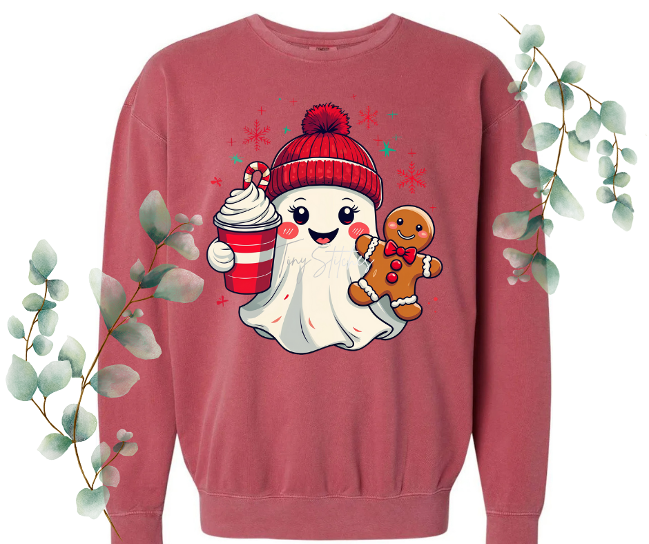 Ghostly Winter Comfort Colors Crew