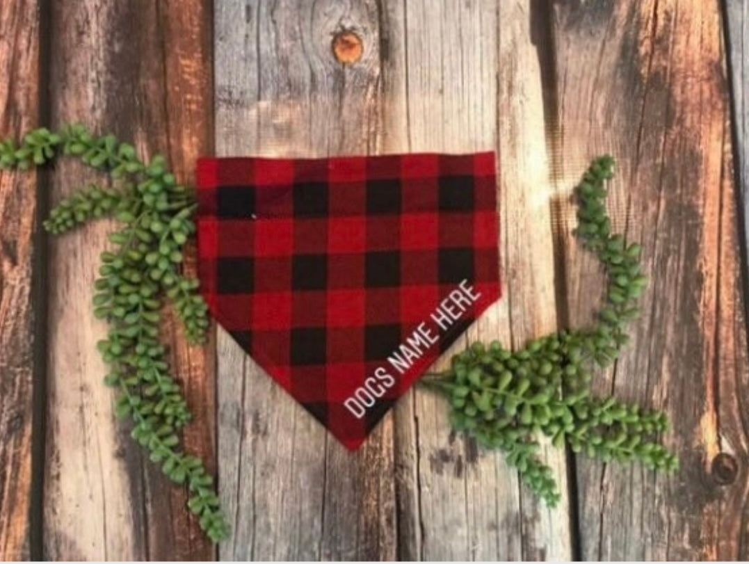 Holiday X-Small Personalized Doggie Scarf