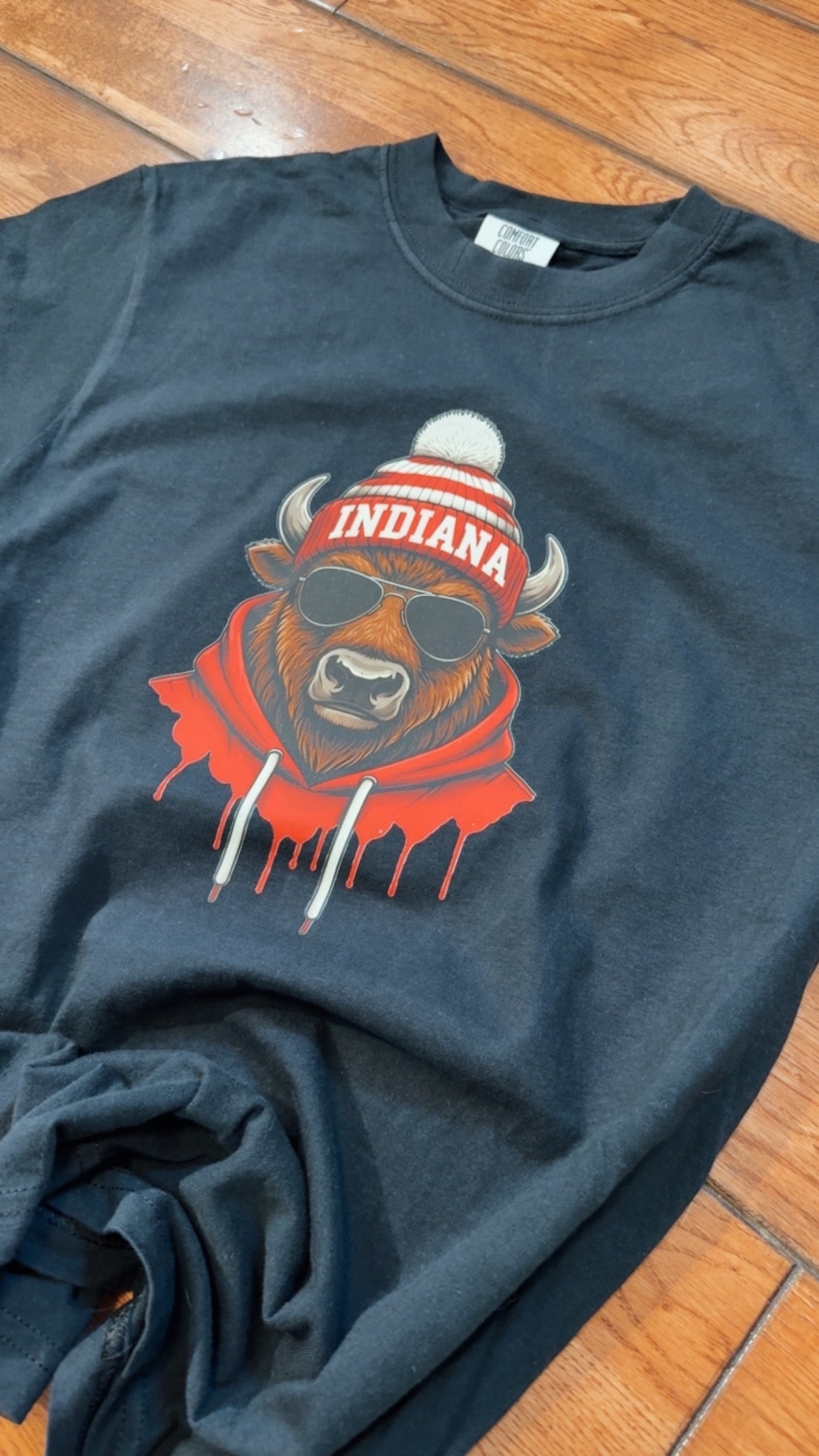 Indiana Bison Comfort Colors Crew