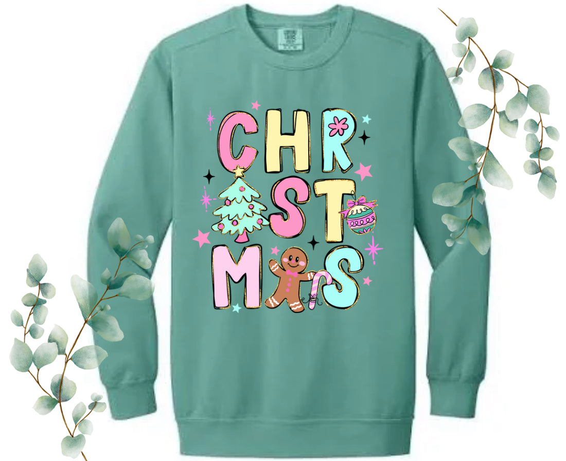Christmas Comfort Colors Crew