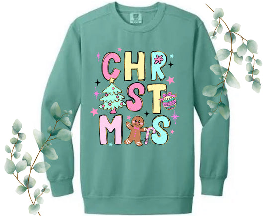 Christmas Comfort Colors Crew