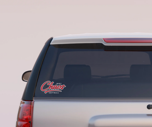 Indy Chaos Softball Car Decal