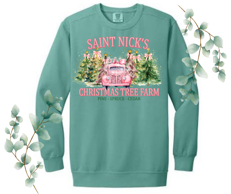 St. Nick Tree Farm Comfort Colors Crew